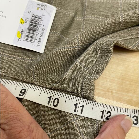 Frame Le Crop Mini Bootcut Skyblue Plaid Women's Jeans Size 29 New With Tags - Picture 11 of 12